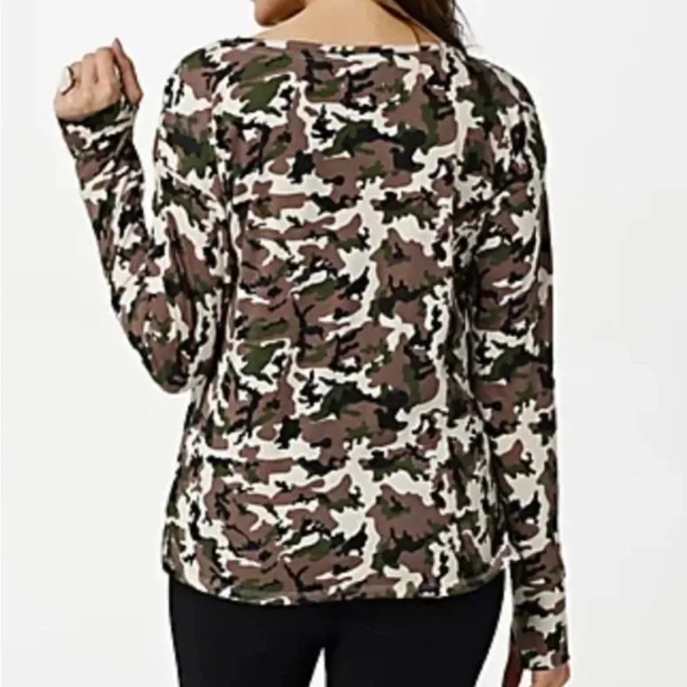 Seed To Style Organic Cotton Long sleeve Top w/ thumholes - Picture 4 of 4